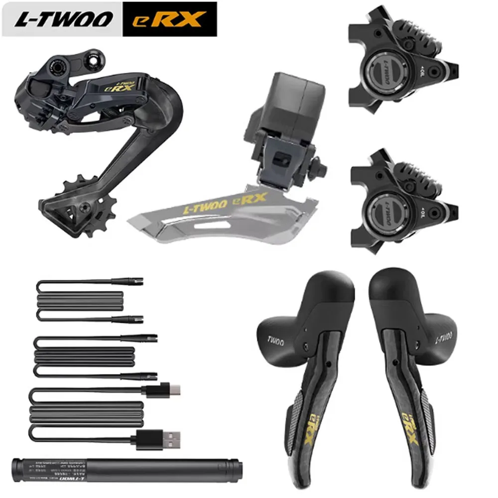 

Комплект электронной системы переключения передач L-TWOO eRX 2x10-12s третьего поколения для шоссейных велосипедов из карбона с гидравлическими дисковыми тормозами