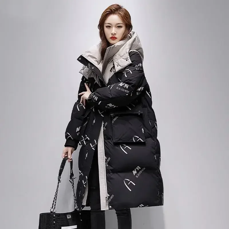 Down Cotton-padded 2024 Winter High-grade Fashion Loose Large Size Clothes Women\'s Clothing Simple Commuter Short Trench Coat