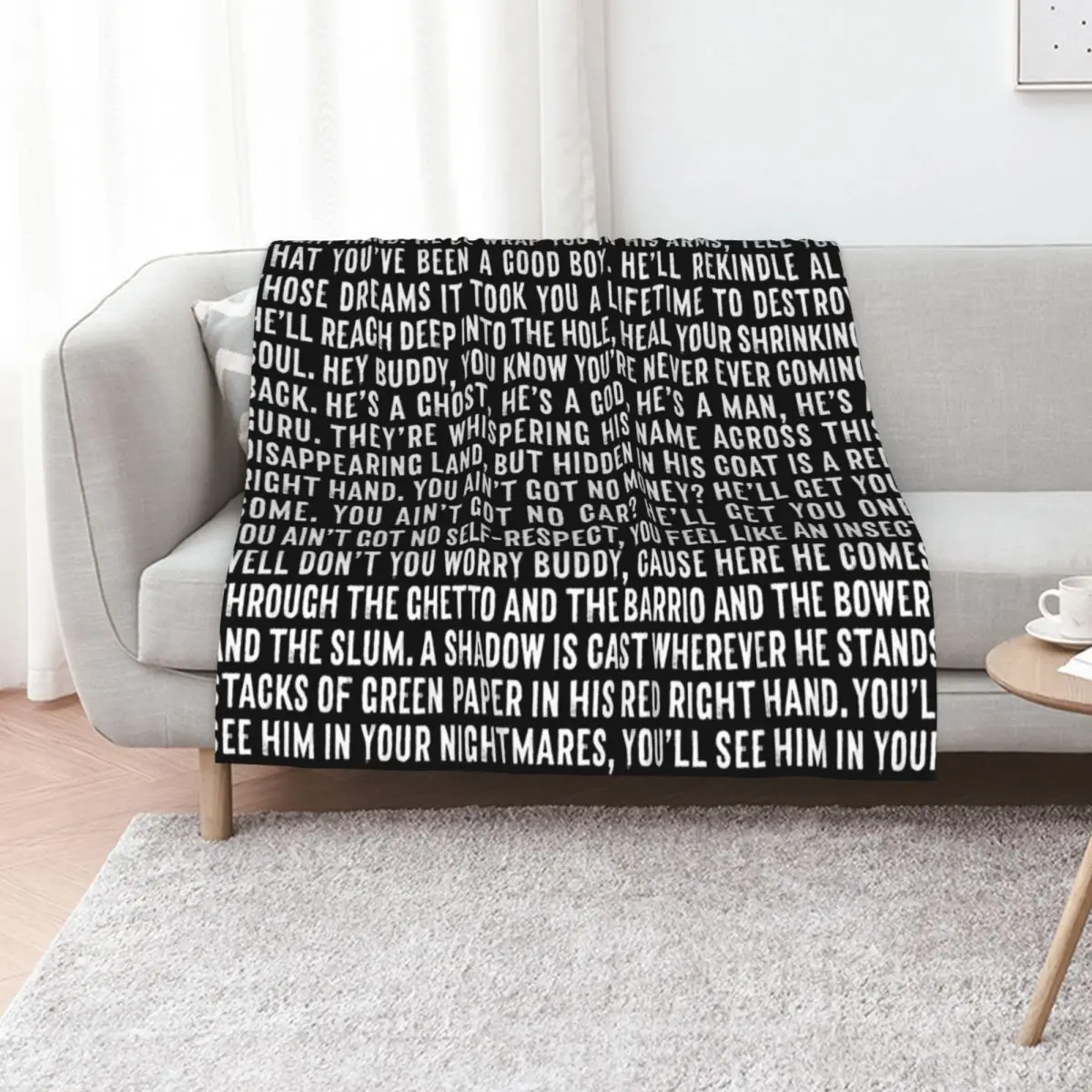 Red Right Hand - Nick Cave & The Bad Seeds (lyrics) Throw Blanket Stuffeds Polar For Baby Beach Blankets