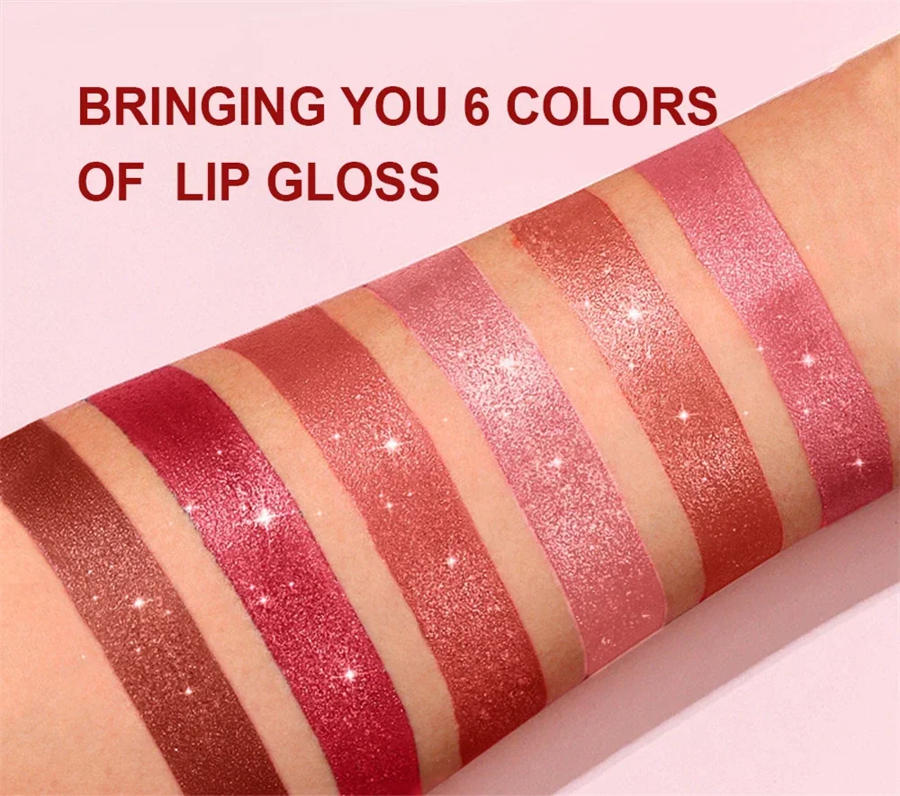 Diamant glänzender samtmatter Lippenstift, glitzernd, schimmernd, perlmuttartig, sexy rote Lippentönung, antihaftbeschichteter Lippenstift, hochpigmentierte Lippen, Kosmetik – Detail 10