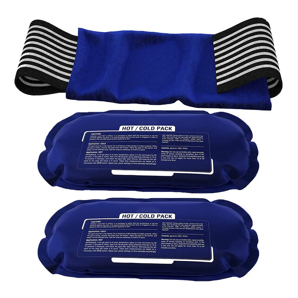 Portable Flexible Ice Pack for Pain Relief - Reusable Gel Pack for Knee, Shoulder, Ankle Back, and More - Bendable for Customize