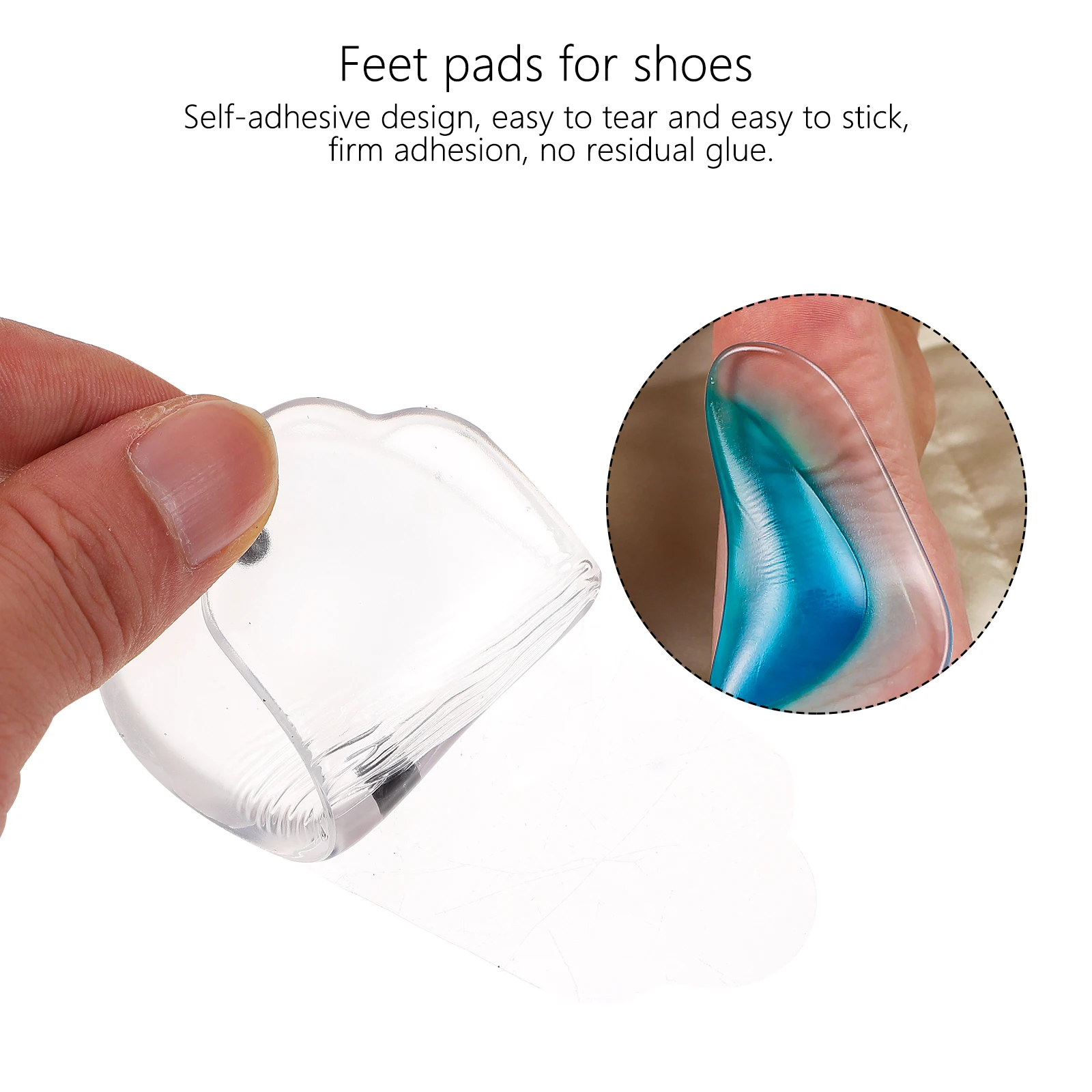 

5 Pairs Shockproof Half Size Insoles Lightweight Breathable Women Shoes Pads Invisible Heel Cushion Sturdy Comfortable Double