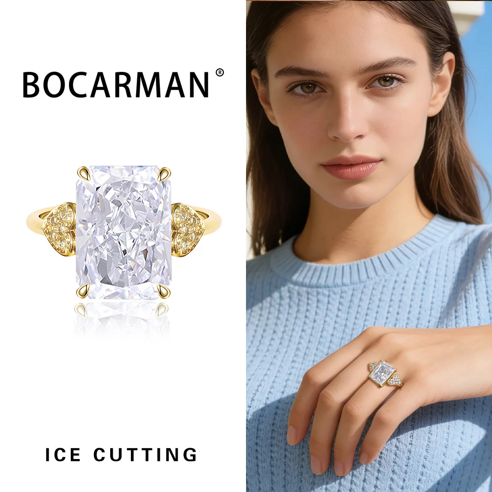 Women's Rectangular Ice Cut Mint Green Cubic Zirconia Ring, Vintage