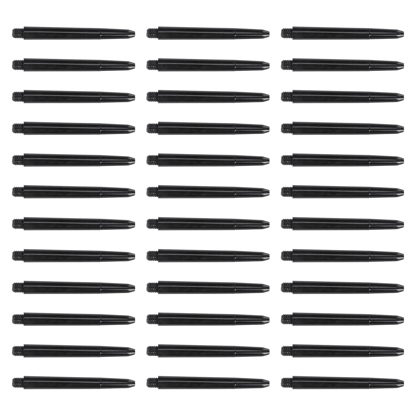 100pcs Plastic Shafts Accessories Stems Plastic Pole Rod with Standard 2BA Screw Thread (Black)