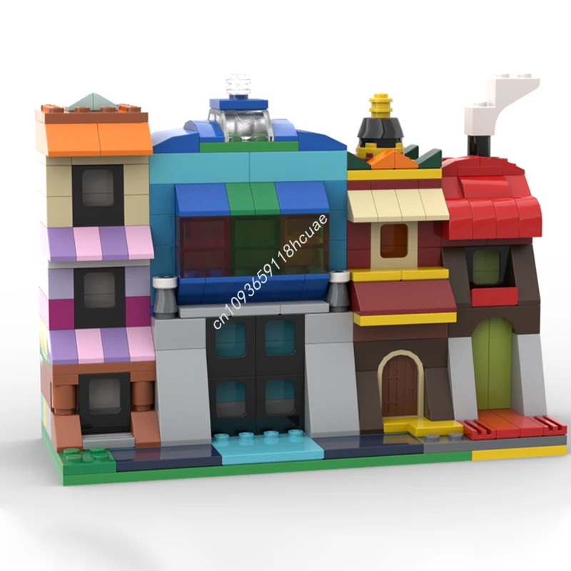 277 pçs moc cidade velha clássico modelo blocos de construção crianças montar arquitetura tijolo brinquedos criativos presentes natal
