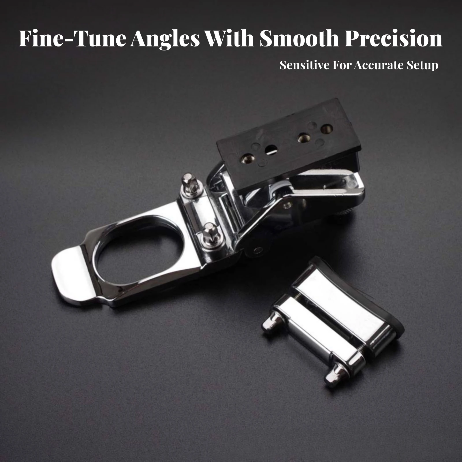 Drum Rocker Adjuster Cushioning Drum Adjuster with Rubber Pads Hardware Adjustable Easy to Install for Drummers