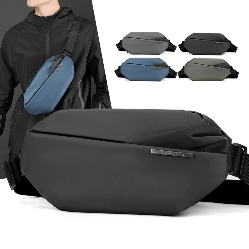 

Ultra Thin TOP Nylon Waterproof Chest Bag Men's Lightweight Outdoor Sports Crossbody Shoulder Bag Large Capacity Sling Pack