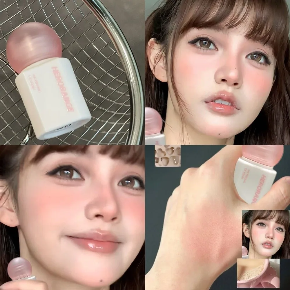 Korean Style Soft Matte Liquid Blush Wand Lasting Brightening Makeup Blush Stick Low Saturation Cheek Tint Rouge Beauty & Health