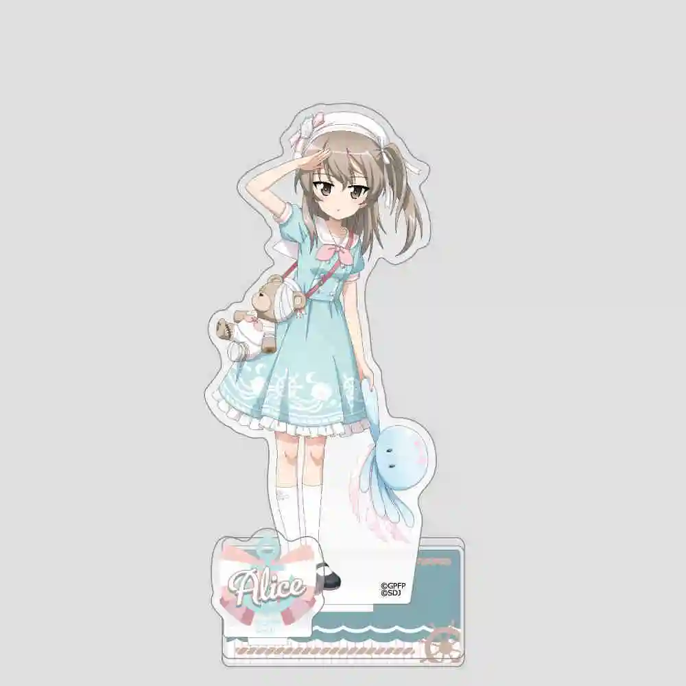 Anime Fans Gifts Girl and Chariot: Acrylic Stand river Island Peach corner Valley Apricot acrylic Desktop decoration About 15cm