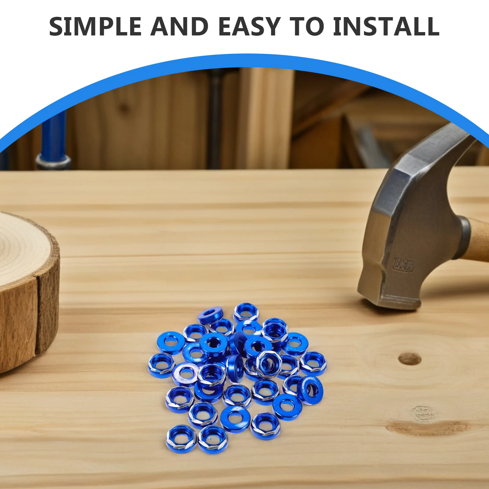 50 قطعة سبائك الألومنيوم دائم لوحة ترخيص غسالات للدراجات النارية الوفير فستان السحابات محرك خليج الوفير الترباس المكسرات للسيارات