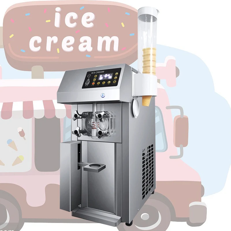 Ice Cream Machine Yogurt Maker  Fridge To Make Ice Cream Commercial Stainless Steel Smart Ice Cream Machine