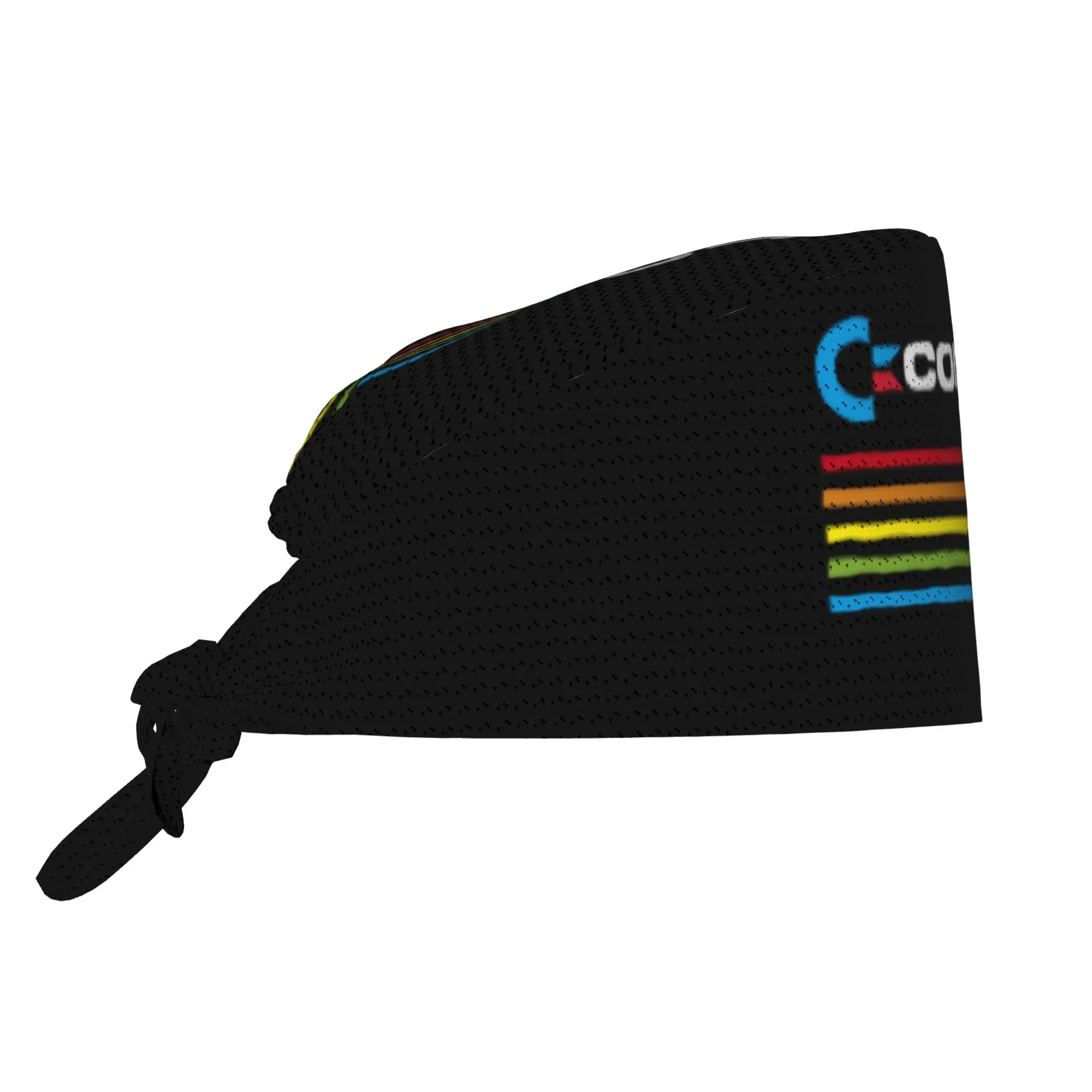 Custom Commodore 64 Cleaning Working Cap Cool Men Women C64 Amiga Computer Scrub Cap Surgicals Hat Nurse Scrubs Hat For Dentist