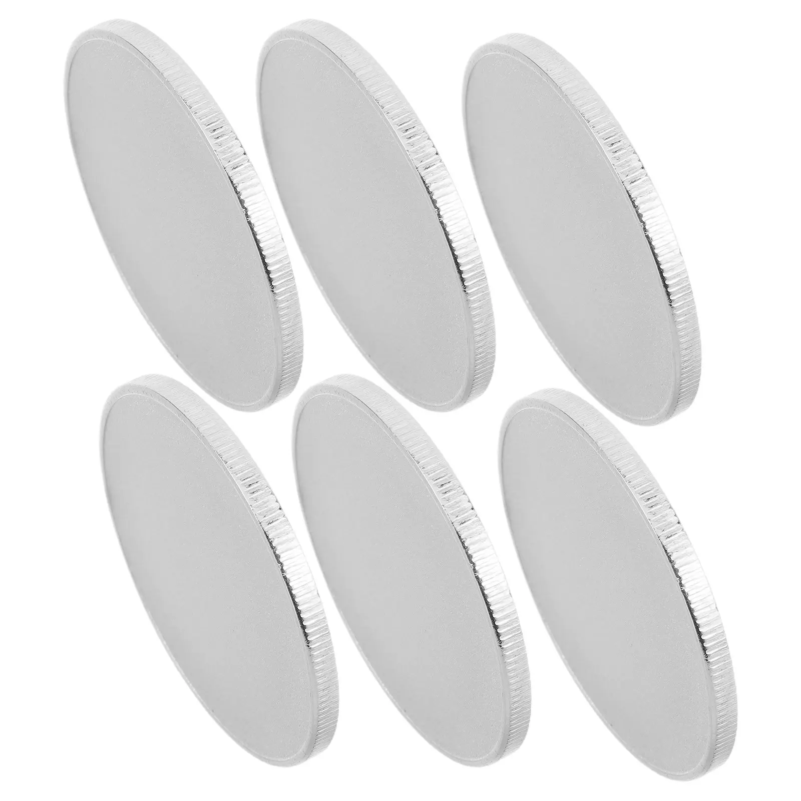 

6Pcs Alloy Round Blank Coins 40Mm Threaded Edged Engravable Blanks DIY Laser Engraving Craft Supplies DIY Commemorative Coins