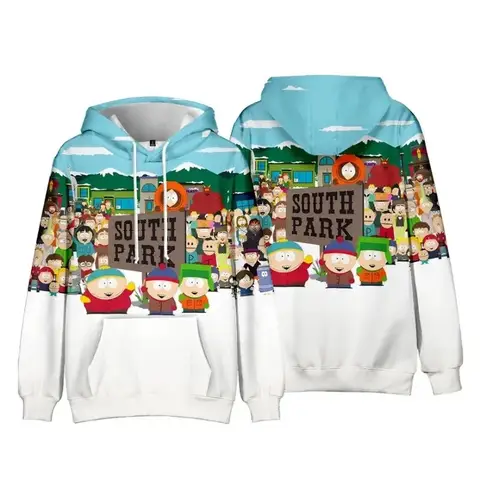 3D Print Hoodies South Park Anime Kenny Kyle Stan Cosplay Sweatshirt Halloween Costume Winter Fashion for Men And Women