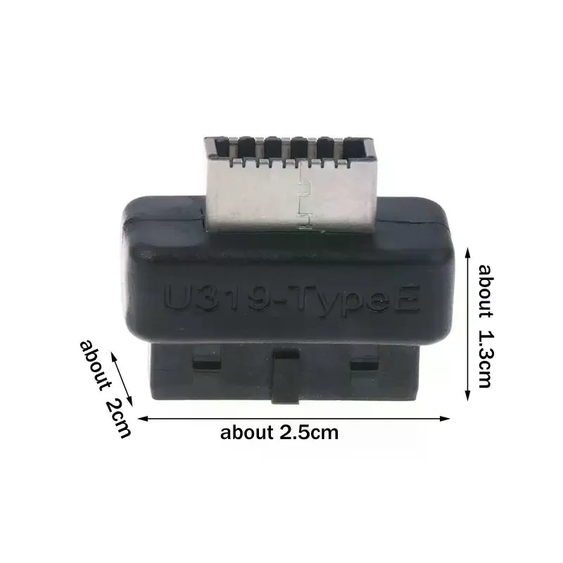 1/2/3PCS USB 3.0 19/20-Pin To Type E Adapter - USB 3.1 Type C Front Panel Header Converter For Motherboard