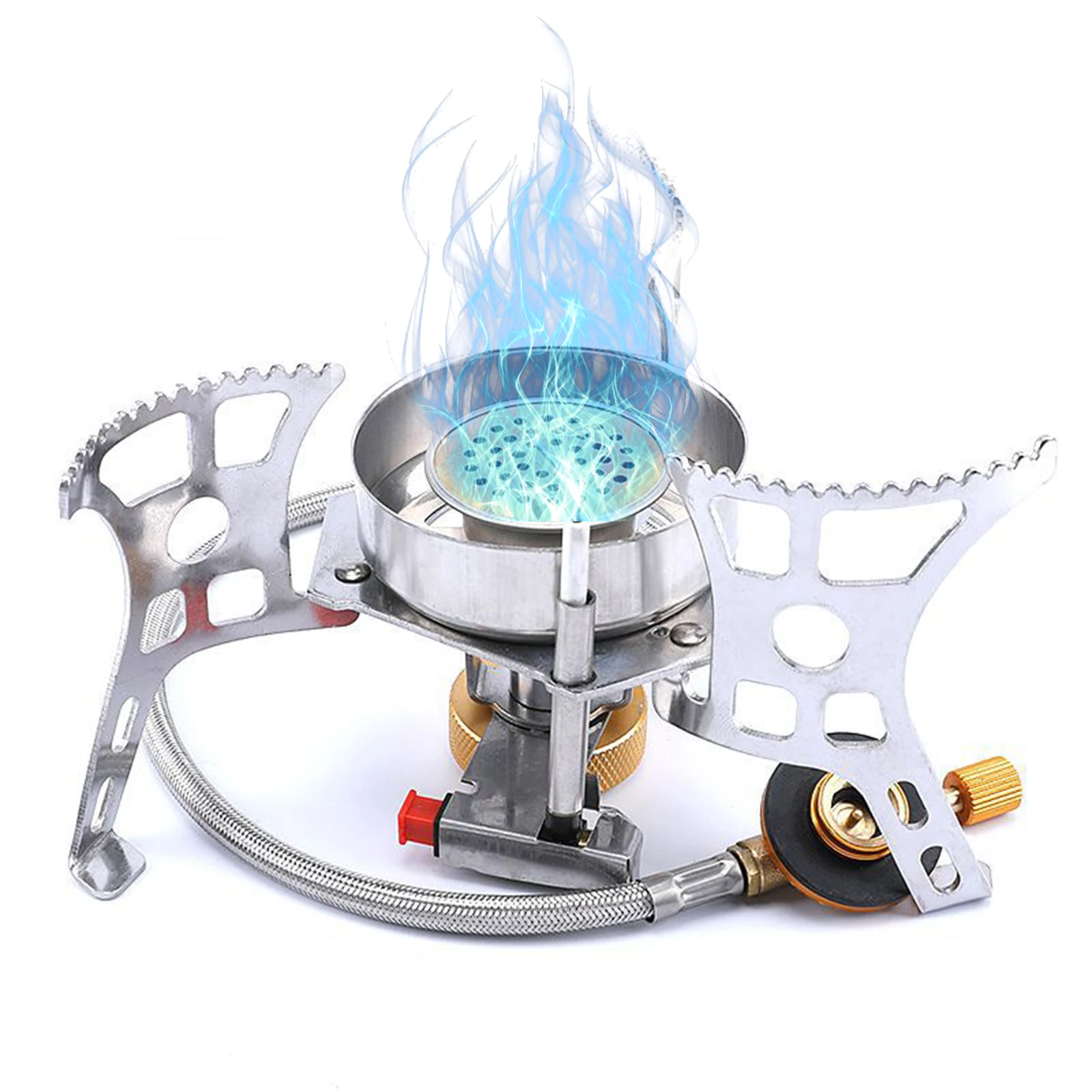 3900W Portable Gas Stove Split Gas Furnace Outdoor Camping Stove Piezo Ignition Stove/Manual Ignition Stove