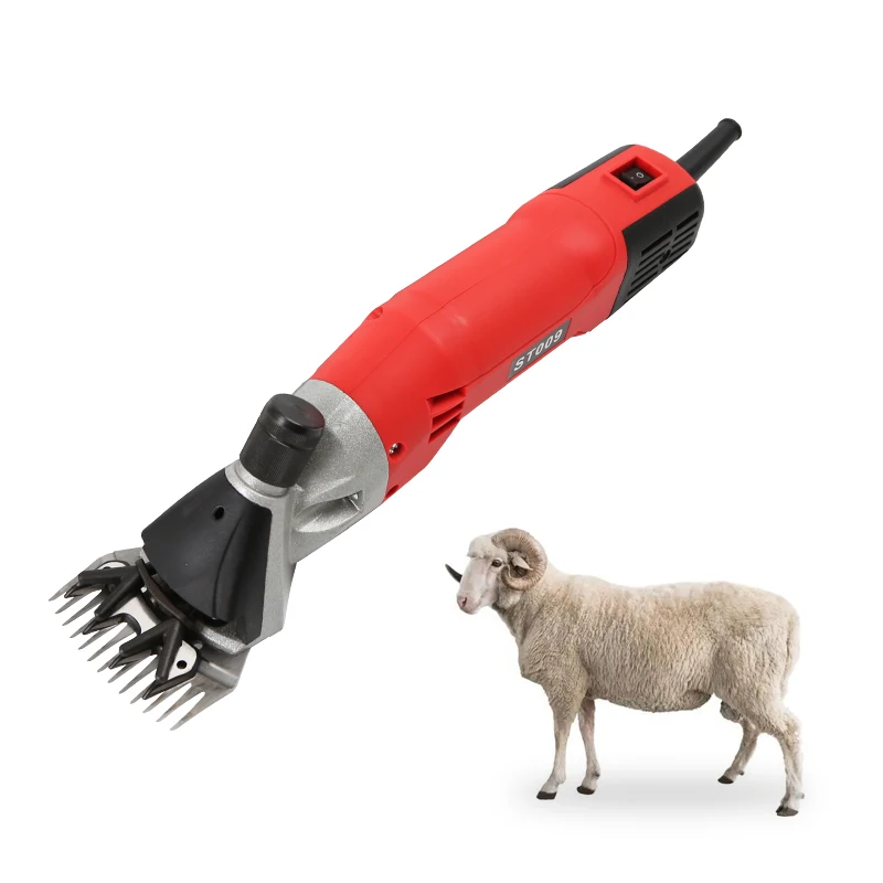 

Professional Portable Red Electric Sheep Shearing Machine Hot Selling ST009 Strong Shear Force Farm Sheep Hair Cutter Clipper
