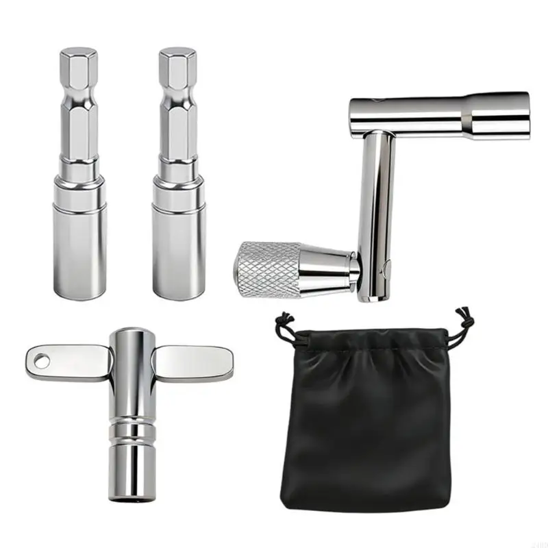 Reemplazo llave afinación tambor Metal, sintonizador llave tambor universal, herramientas afinación, pieza