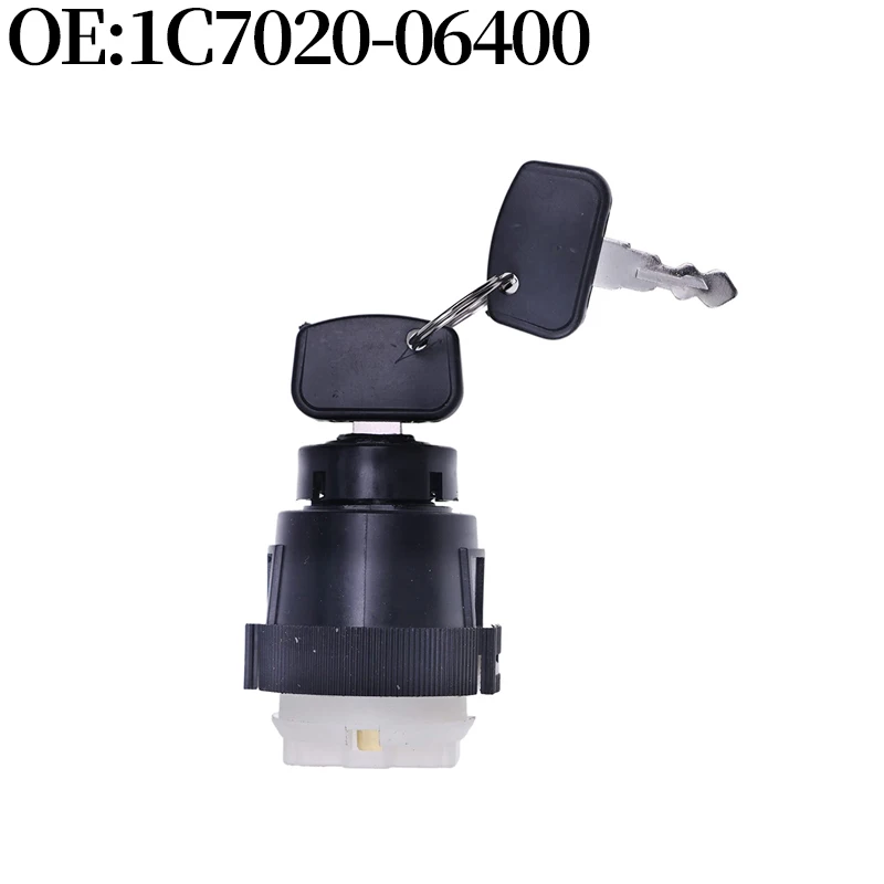 

Start Ignition Switch (With Key) 1C7020-06400 1C702006400 for Kubota ZG222 ZG227 ZG327P Agricultural Machinery Accessories New