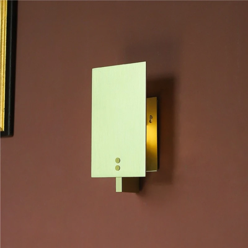 Medieval Rectangle LED Wall Lamps Industrial Electroplating Wrought Iron Sconces Living Room Bedroom Corridor Aisle Wall Lights