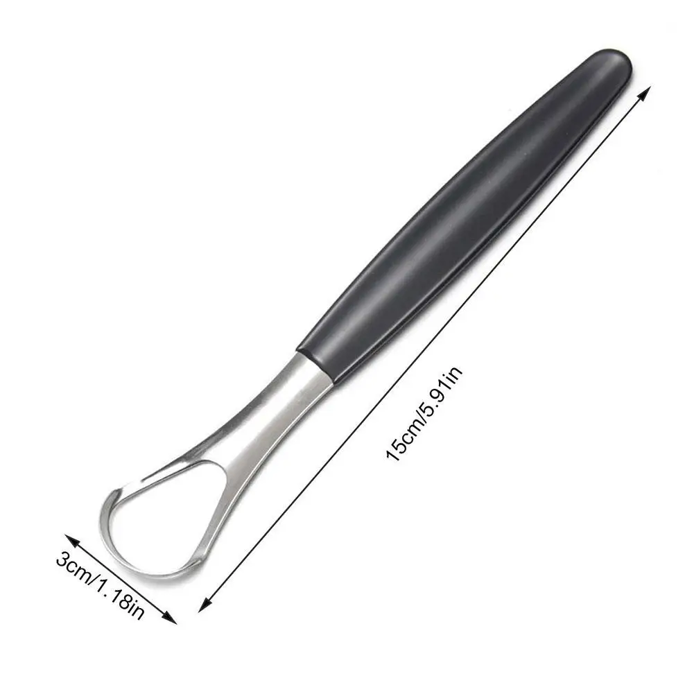 Raspador de lengua de acero inoxidable, limpiador de grado quirúrgico para adultos, elimina el mal aliento, cepillo de Metal para espantar la lengua, herramienta de raspador Dental