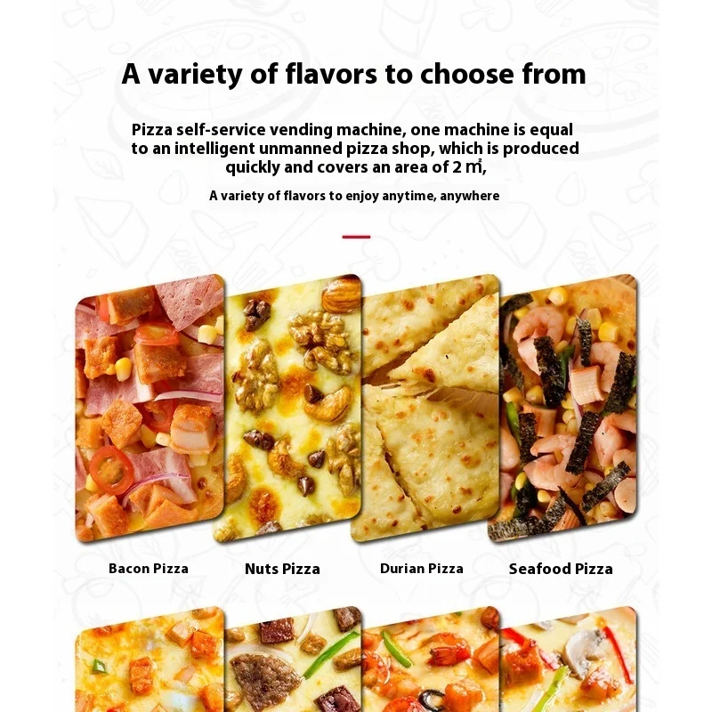 Pizza Vending Machine, Pizza Machine With Oven, Heated And Cooked Pizza, Hamburger Pizza Machine