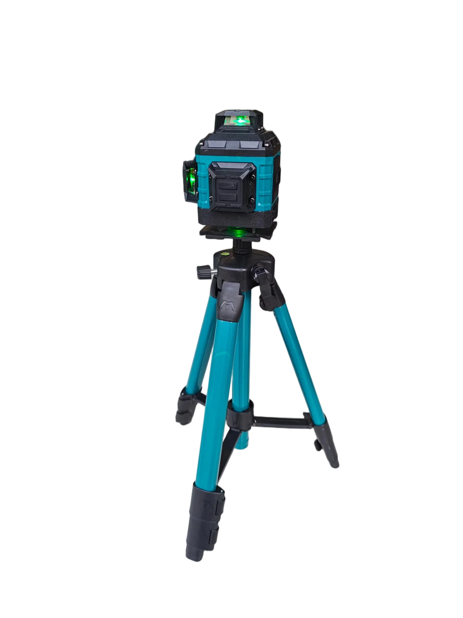 5-Point green laser level, self-leveling, industrial-grade horizontal vertical line tool for building layouts