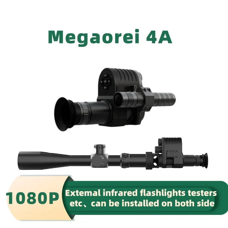 

Megaorei 4A Night Vision 1080p HD Hunting Camera Camcorder Portable Rear Scope Add On Attachment With Built-in 850nm IR Torch