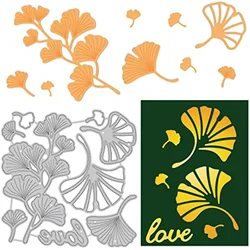 Ginkgo biloba liście metalu wykrojniki Die Cut dla DIY Scrapbooking festiwal urodziny ślub robienie kartek Album koperta Decor