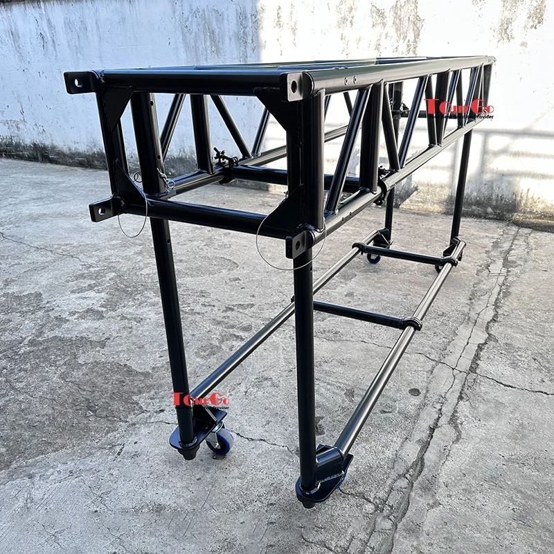High Quality Custom Aluminum Bat PRT Black Tyler GT Plus Moving Head Lights Pre-Rigged Pre Rig Truss With U Base