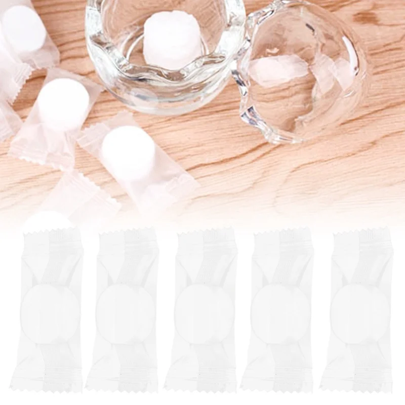 100 قطعة من المناشف المضغوطة، منشفة مناديل تنظيف الوجه للاستعمال مرة واحدة للسفر