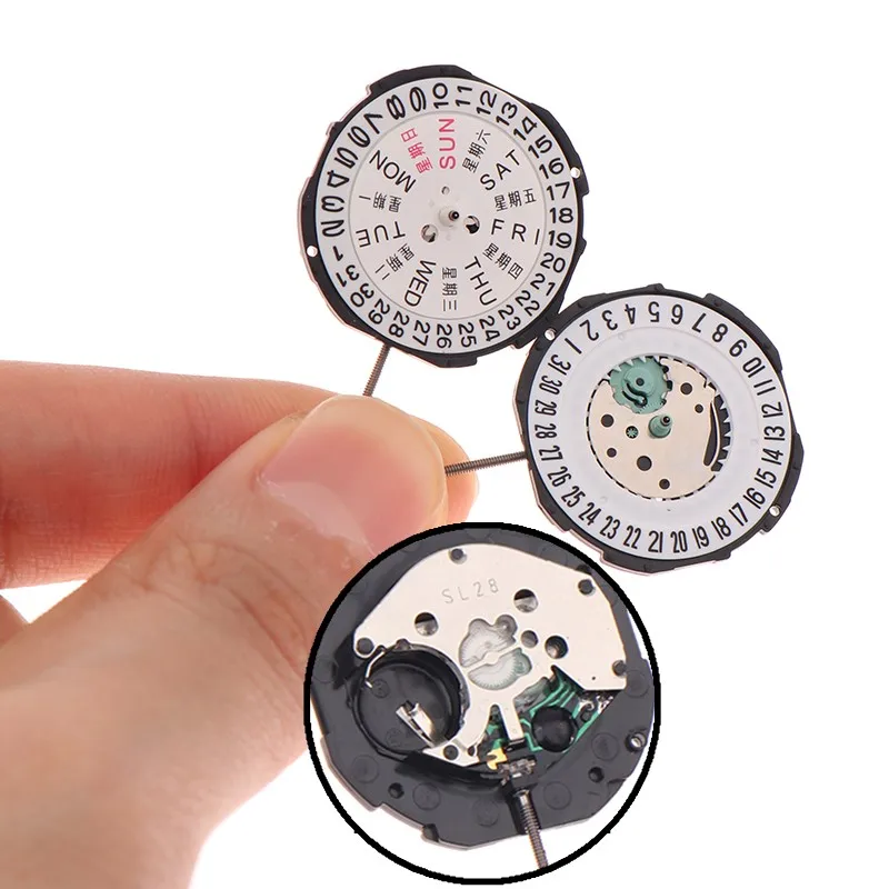 A Practical Replacement for 2115-20z Movement: China's Sunon SL28 SL28-6 Quartz Movement with Three Hands Calendar Date