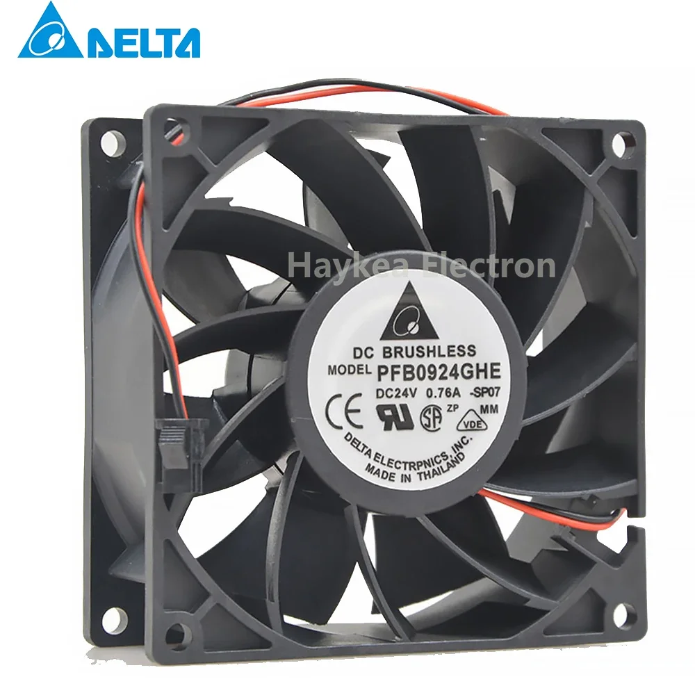 Untuk Delta Server CK20 Server Cooler Fan 9238 DC 24V 0.76A 92X92X38mm 2-wire