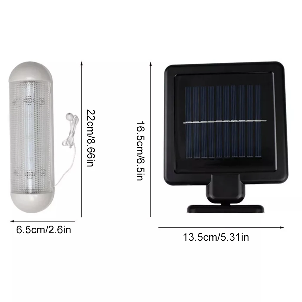 Luz de garaje ABS recargable con luz LED impermeable con energía solar de alta eficiencia energética