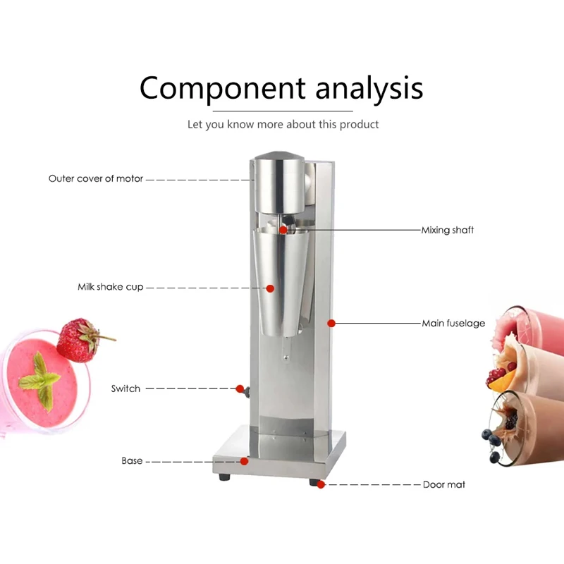 خلاطات الطعام الأساسية أدوات المطبخ لخلط وإعداد فعال لآلة هزازة الحليب #4
