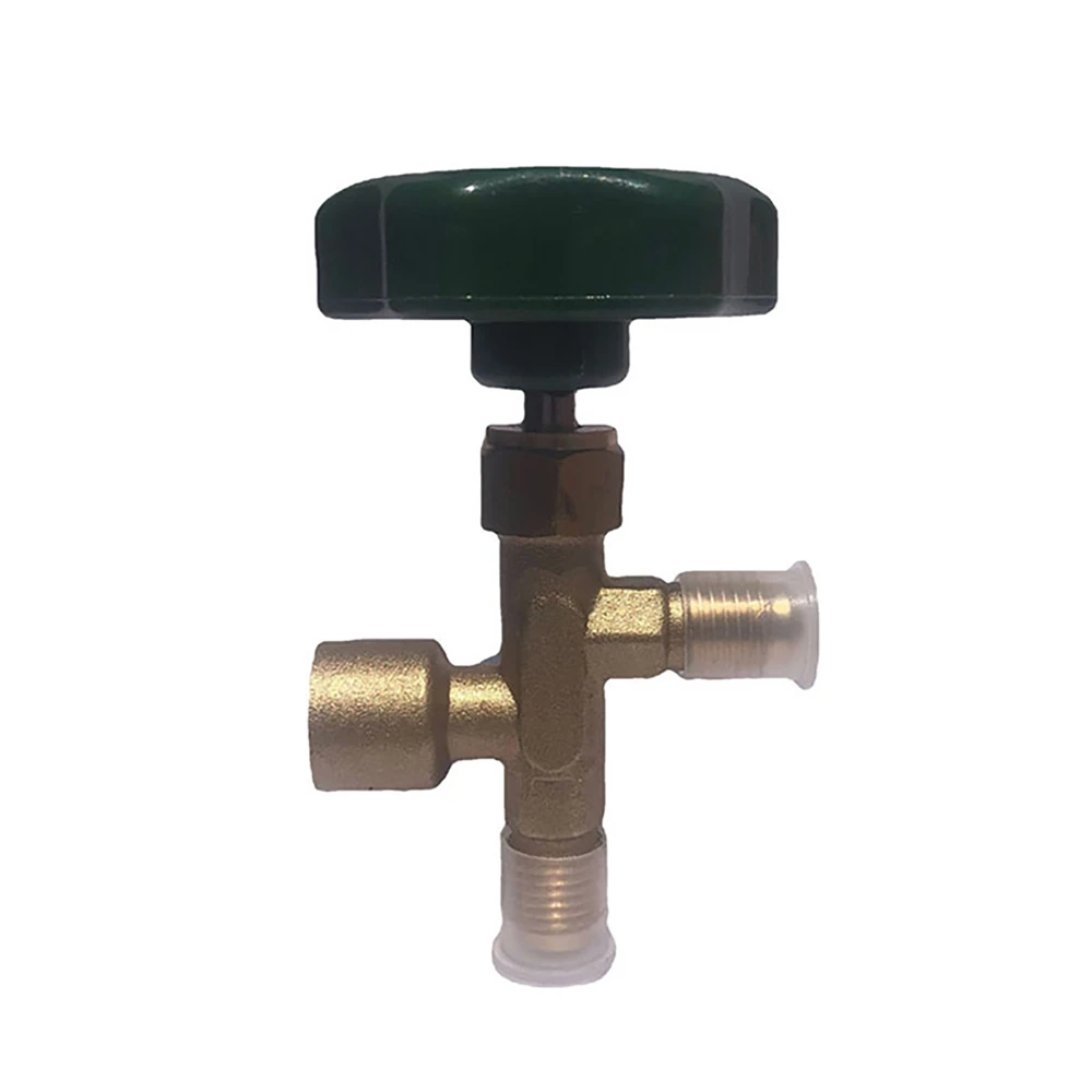 1/4 بوصة إضافة الفلورايد صمام 3-way المهنية سيارة السائل/صمام التبريد البريطانية القياسية BS صمام لمكيف الهواء