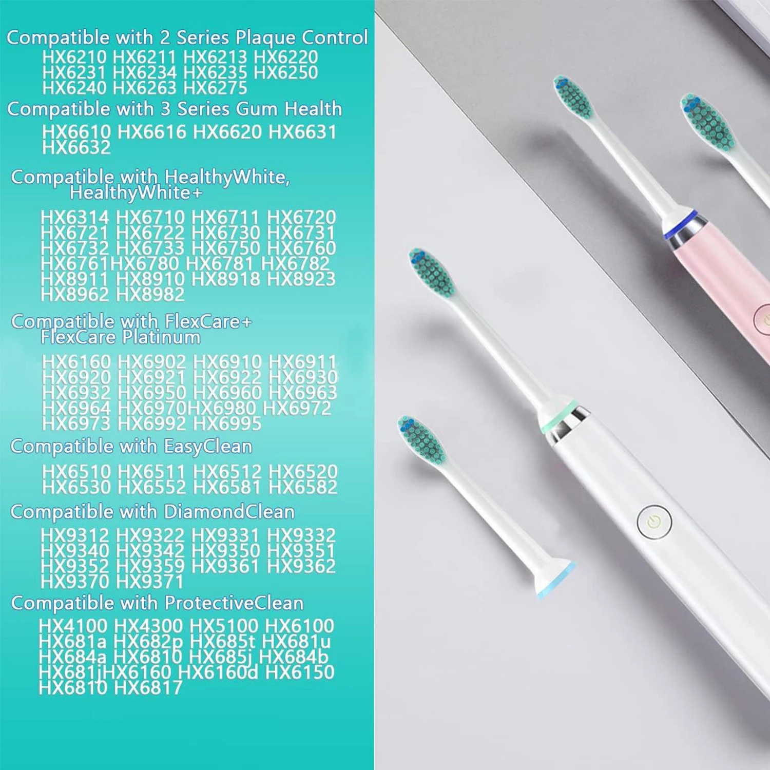 Electric Toothbrush Replacement Heads Soft Dupont Bristles Nozzles Tooth Brush Heads For Plps Soni care Oral Care