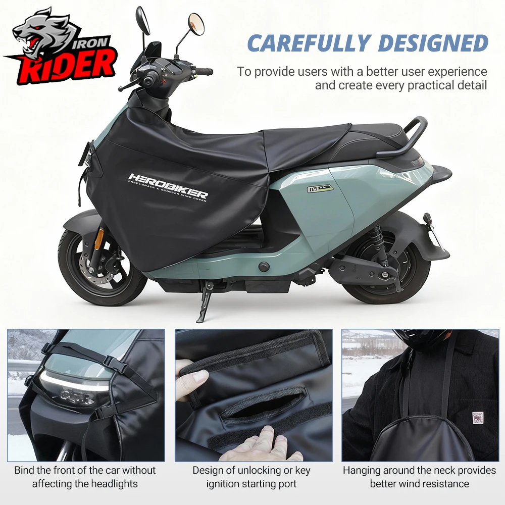 

Мотоциклетный скутер, ветрозащитное внедорожное мотоциклетное одеяло для езды на скутере, ветрозащитное, холодное, осенне-зимнее, рыцарское, до колена, ветрозащитное, теплое