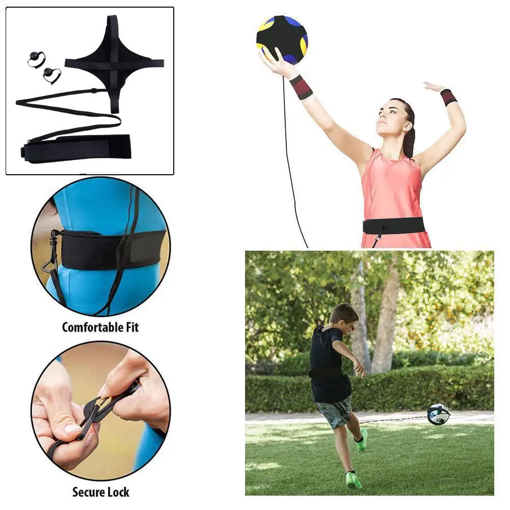 New Volleyball Training Equipment Aid Practice Trainer With Adjustable Belt For Serving Setting Spiking Training Returns Ball