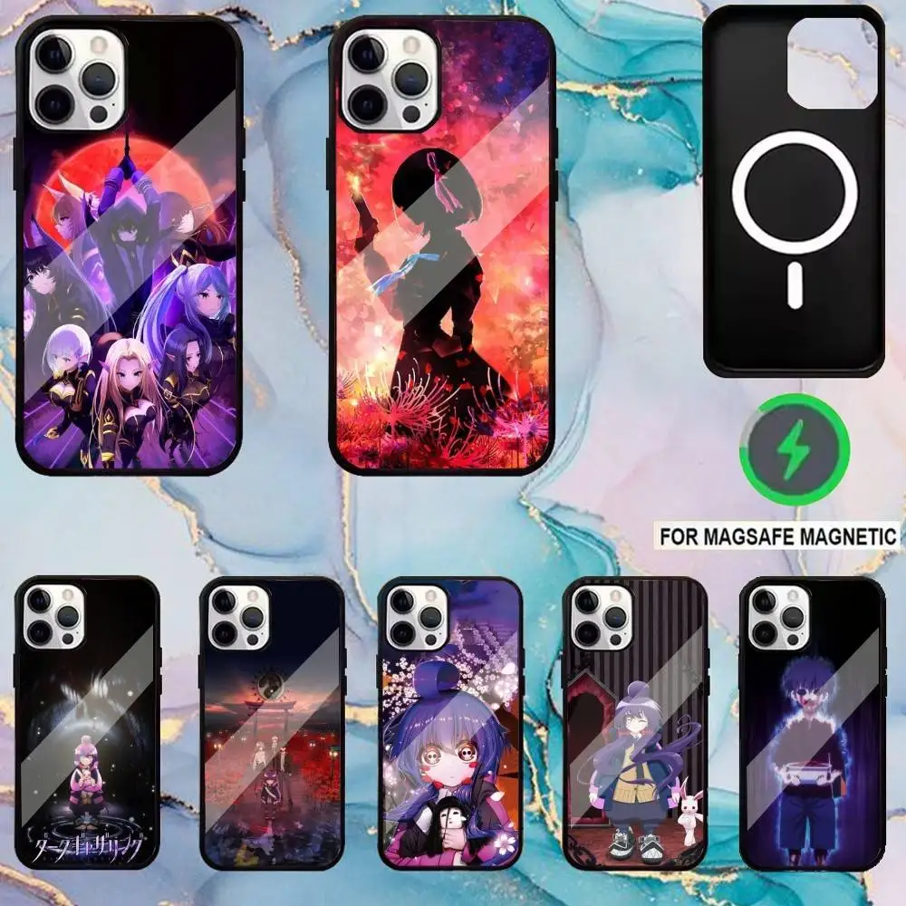 

D-Dark Anime Gathering Phone Case For iPhone17,16,15,14,13,12,11 Plus,Pro Max Magnetic Magsafe Wireless Charging