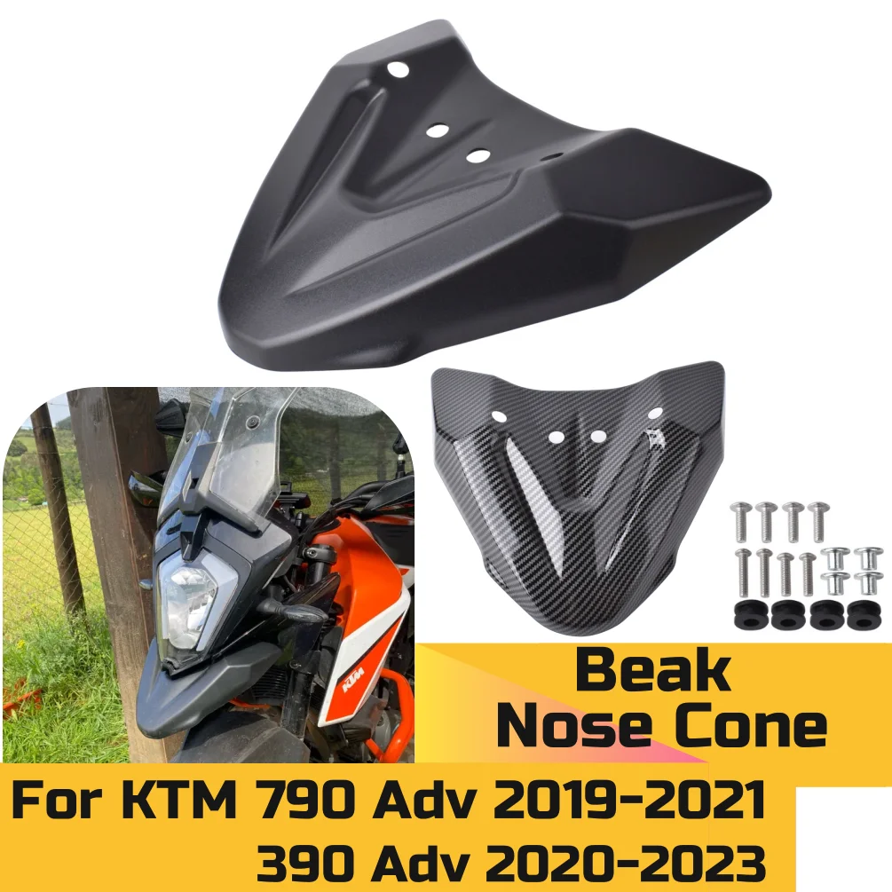 

Для KTM 390 790 ADV Adventure 2019-2023 790ADV 390ADV крыло переднего колеса клюв носовой конус удлинитель крышка аксессуары для мотоциклов