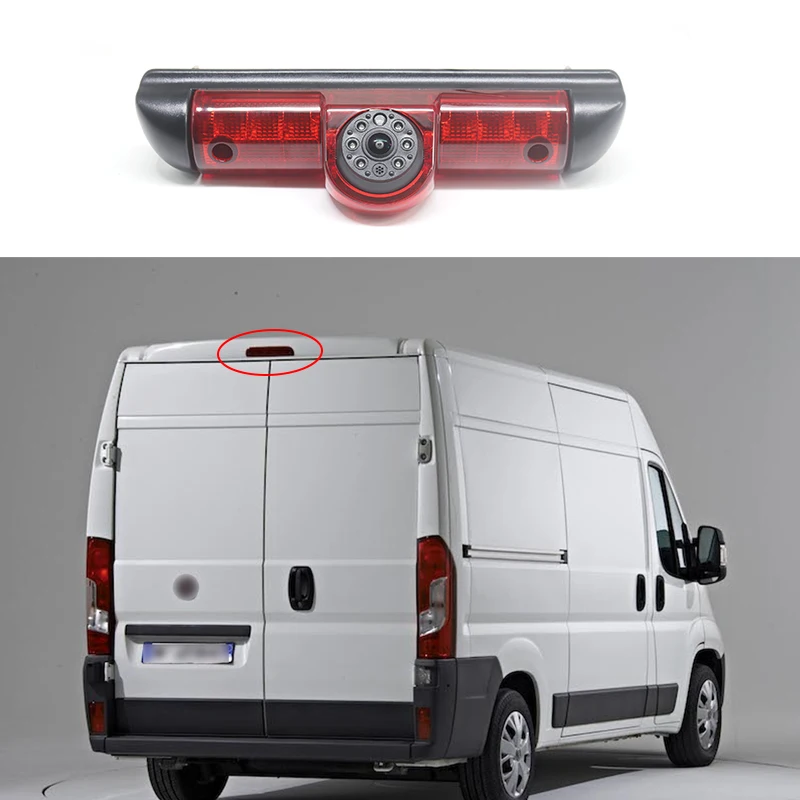 CCD Waterproof Night Vision Car Brake Light Reversing Camera For FIAT Ducato CITROEN Jumper PEUGEOT Boxer 2006-2015