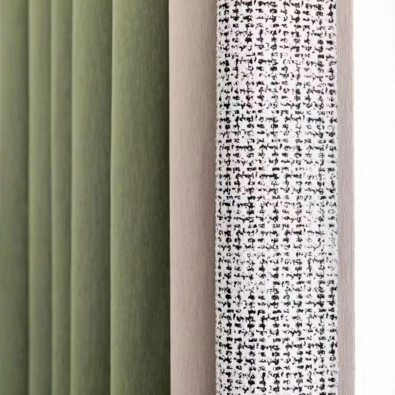 New Chenier Thickened Blackout Splicing Curtains for Living Room Bedroom Partition Curtains Customized Finished Products