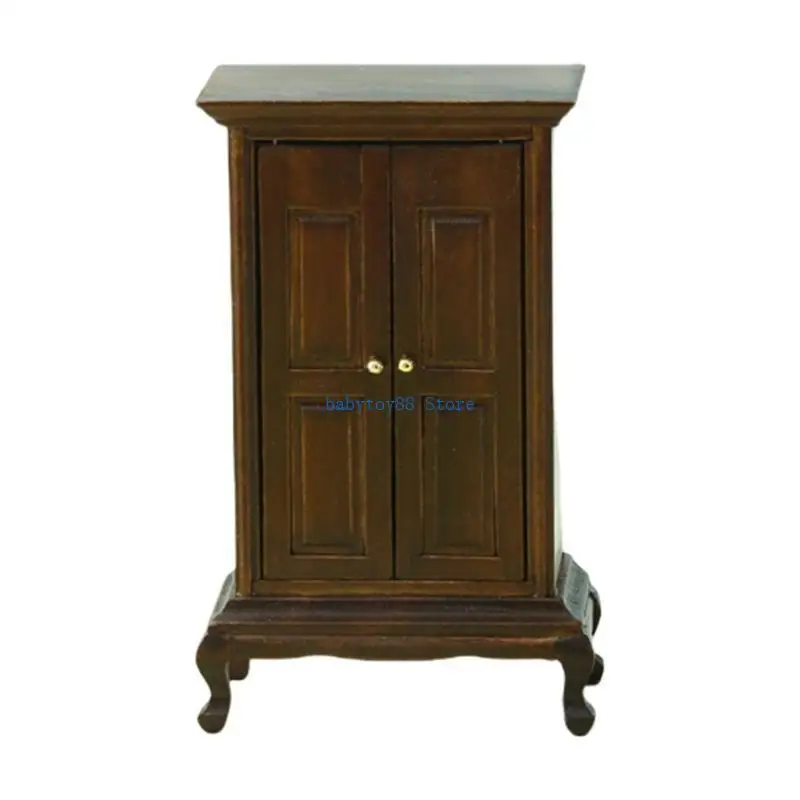

Y4UD Closet Model Gardreobe для кукольного дома реалистичный мини -размер игрушка