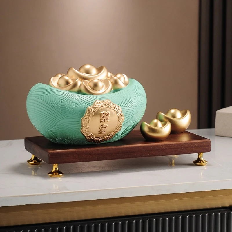 

Creative ingot piggy bank ornament, living room wine cabinet, piggy bank ornament, housewarming, opening gifts