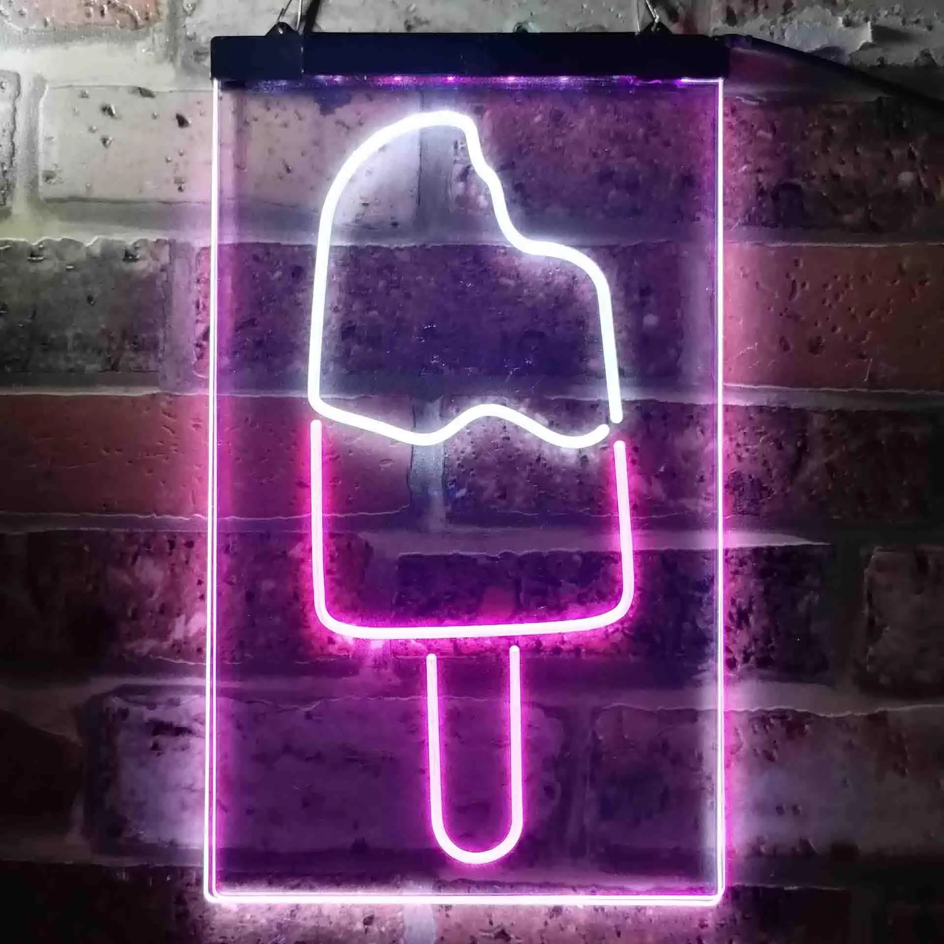 Popsicle Ice Cream Dual Color Led Neon Sign st6-i3665