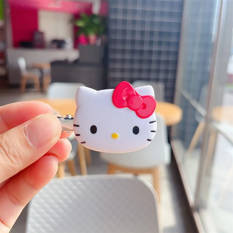 Sanrio Haarclip Schattige Cartoon Haarspeld Hoofddeksels Mooie Kant Knal Clips Voor Meisjes Vrouwen Haaraccessoires Geschenken