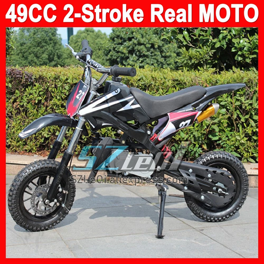 Dirt Bike Mini Motorcycle 2 Stroke 49/50CC ATV off-road Real Superbike Moto Bike Gasoline Power Racing Autocycle Small Motorbike