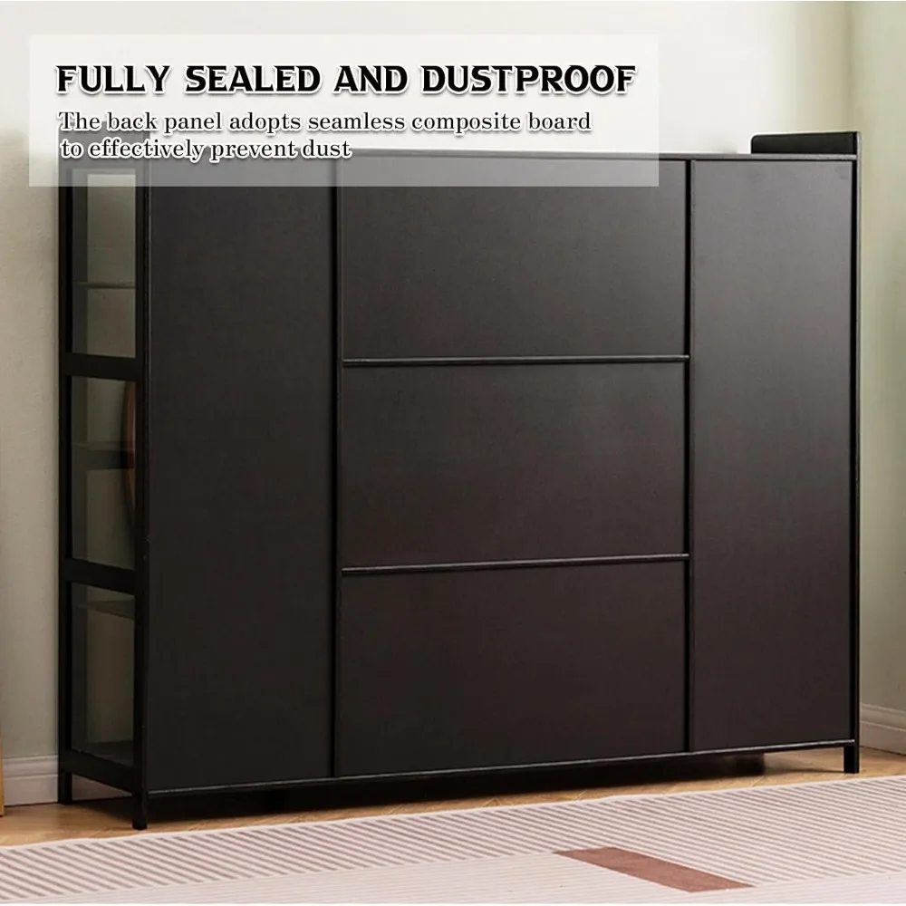 Floor Standing Clear Acrylic Door Curio Cabinet for Displaying Collectibles and Figurines