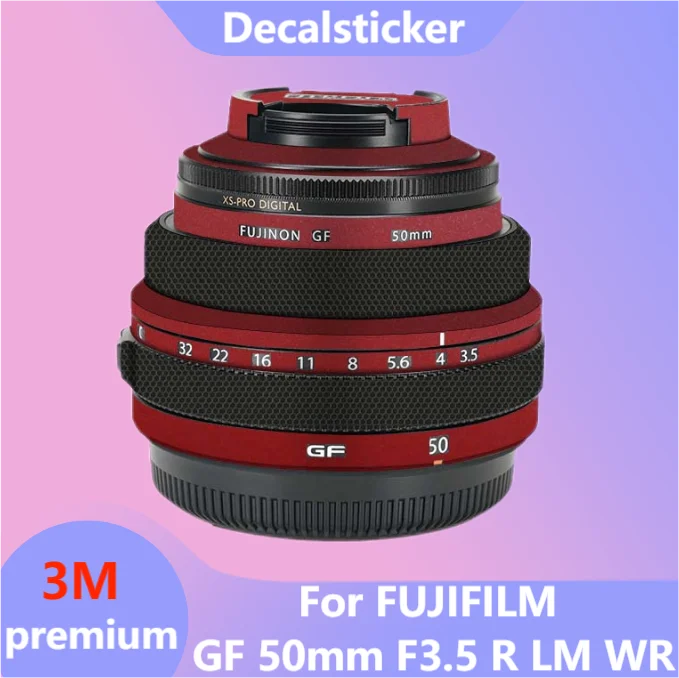 

For FUJIFILM GF 50mm F3.5 R LM WR Lens Sticker Protective Skin Decal Vinyl Wrap Film Anti-Scratch Protector Coat GF50